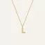 Mockberg Petite Stone Letter, L Halskette MB0082-1