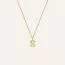 Mockberg Petite Stone Letter, S Halskette MB0089-1