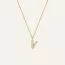 Mockberg Petite Stone Letter, V Halskette MB0092-1
