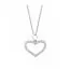 Hopeinen kaulakoru / sydän 45 cm MO45168-0002-1