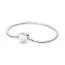 Pandora Moments Engravable Heart Clasp Snake Chain Armband 18 cm 599206C00-1