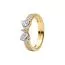 Pandora Sparkling Bow Double-row Ring 163552C01