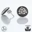 Northern Viking Jewelry Oxidized Valknut Ohrringe NVJKK011-1