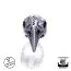Northern Viking Jewelry Raven Skull partakoru NVJHE022-1