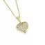 Gold Anhänger, Herz P17-4002-Y-1