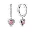 Pandora Timeless Sparkling Halo Heart Ohrringe 291445C01-1