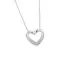 Hopeinen kaulakoru, sydän PNS0243-1