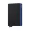 Secrid Slimwallet Matte Black & Blue SM-Black & Blue