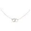 Hopeinen kaulakoru, sydämet SPN05260-01-1