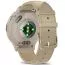 Garmin Venu 3S pehmeän kullanvärinen bezel, viileänharmaa runko ja nahkaranneke 010-02785-55-2