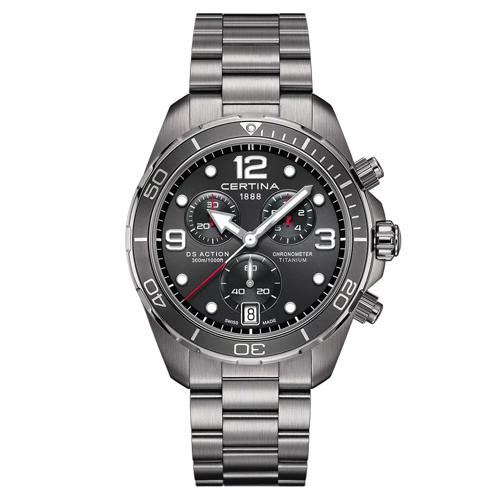 Titanium Certina Watches 2021 Certina DS Action Chronograph