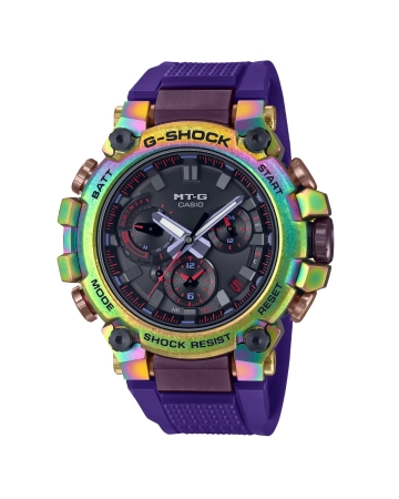 Casio G-Shock Aurora Oval with Recrystallized Steel Bezel and Rainbow IP  MTG-B3000PRB-1AER-1