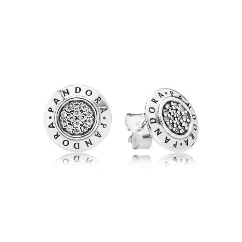 Pandora Hoop Logo Ohrringe 290559CZ-1