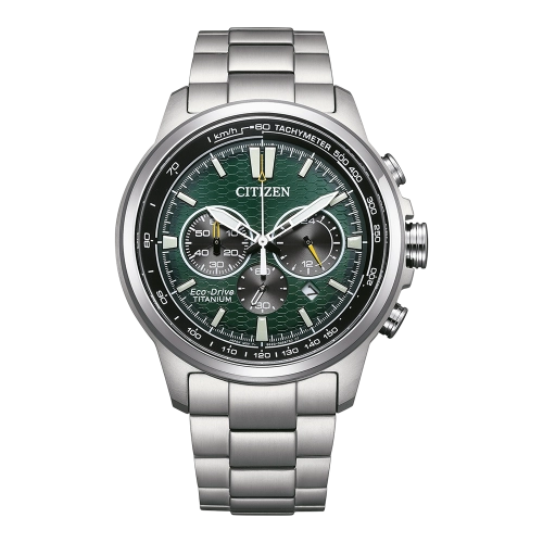 Citizen Racer Chronograph Super Titanium green CA4570-88X-1
