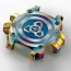 Casio G-Shock Aurora Oval with Recrystallized Steel Bezel and Rainbow IP  MTG-B3000PRB-1AER-11